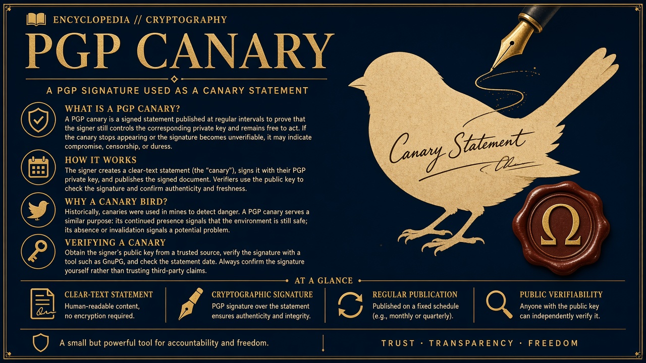 PGP canary encyclopedia card