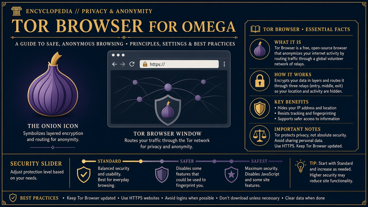 Tor Browser safety card for Omega